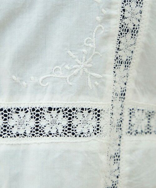TOMORROWLAND / トゥモローランド シャツ・ブラウス | スーピマコットン レースコンビコンパクトシャツ | 詳細9