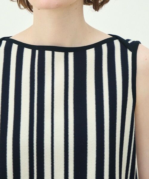 TOMORROWLAND / トゥモローランド シャツ・ブラウス | ランダムストライプラッセル ノースリーブプルオーバー | 詳細5