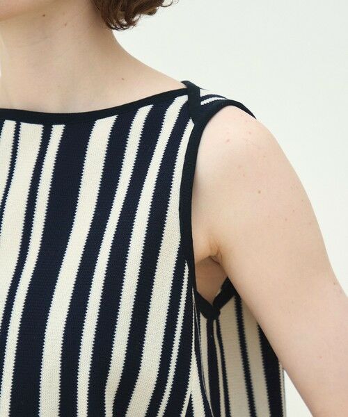 TOMORROWLAND / トゥモローランド シャツ・ブラウス | ランダムストライプラッセル ノースリーブプルオーバー | 詳細7