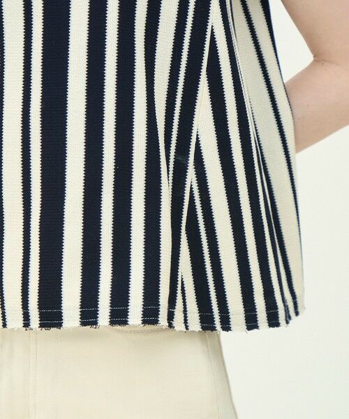 TOMORROWLAND / トゥモローランド シャツ・ブラウス | ランダムストライプラッセル ノースリーブプルオーバー | 詳細8
