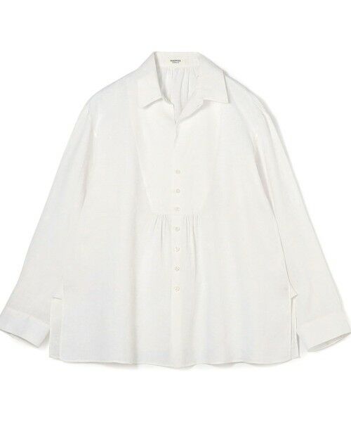 TOMORROWLAND / トゥモローランド シャツ・ブラウス | ハードマンリネン オープンカラーシャツ（11 ホワイト）