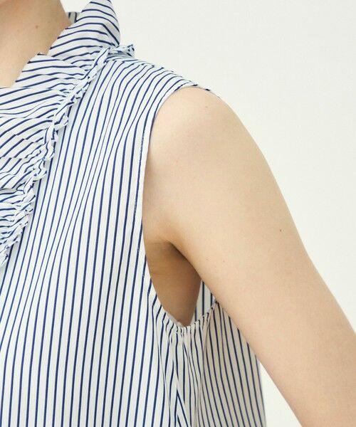 TOMORROWLAND / トゥモローランド シャツ・ブラウス | 【WEB先行予約】コットンタイプライター フリルノースリーブブラウス | 詳細7