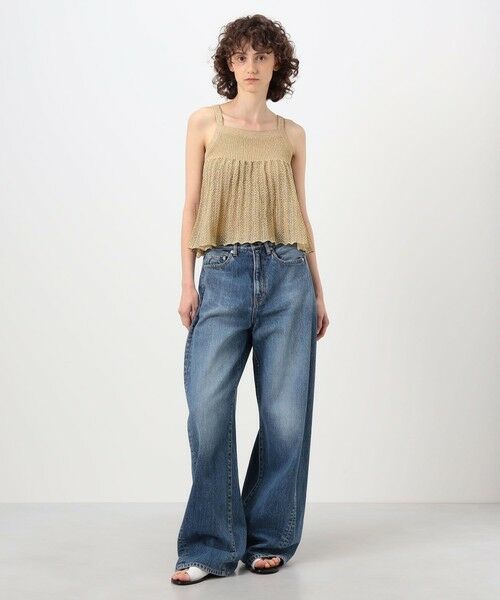 TOMORROWLAND / トゥモローランド キャミソール・チューブトップ | レーシーラメ フレアキャミソール | 詳細1