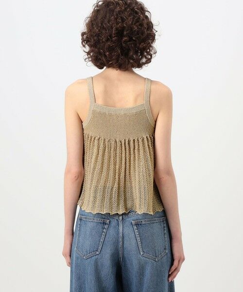 TOMORROWLAND / トゥモローランド キャミソール・チューブトップ | レーシーラメ フレアキャミソール | 詳細4