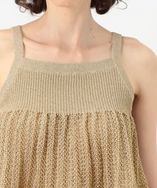 TOMORROWLAND / トゥモローランド キャミソール・チューブトップ | レーシーラメ フレアキャミソール | 詳細5