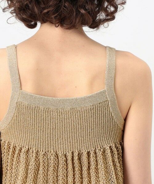 TOMORROWLAND / トゥモローランド キャミソール・チューブトップ | レーシーラメ フレアキャミソール | 詳細6