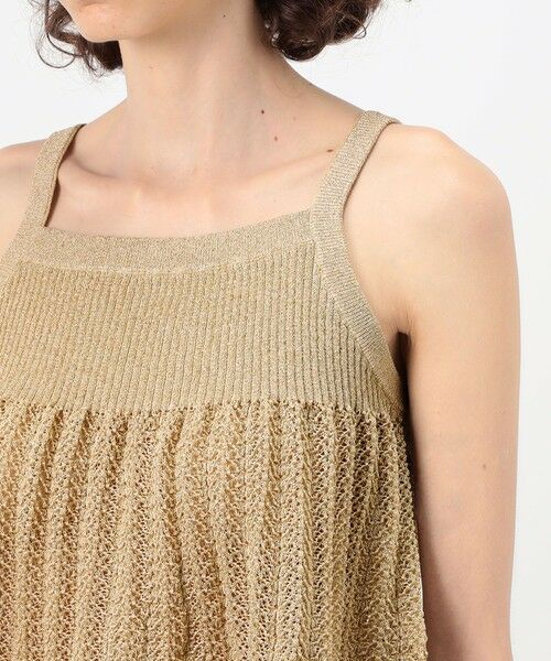 TOMORROWLAND / トゥモローランド キャミソール・チューブトップ | レーシーラメ フレアキャミソール | 詳細7