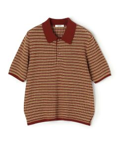 TOMORROWLAND / トゥモローランド ポロシャツ | コットンナイロンチェック ポロカラープルオーバー