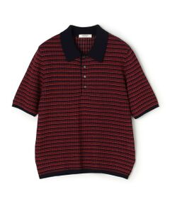 TOMORROWLAND / トゥモローランド ポロシャツ | コットンナイロンチェック ポロカラープルオーバー