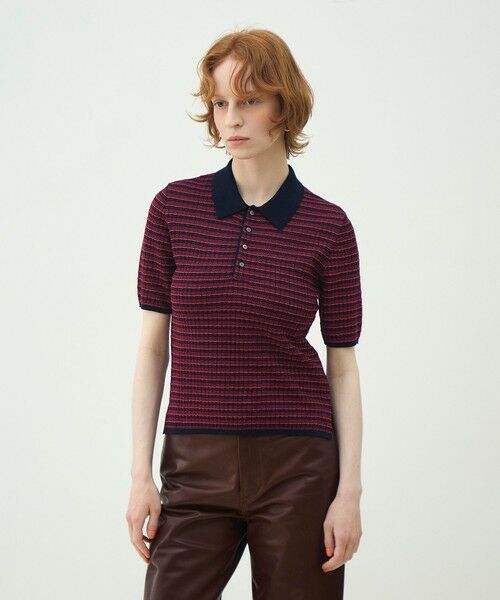 TOMORROWLAND / トゥモローランド ポロシャツ | コットンナイロンチェック ポロカラープルオーバー | 詳細2