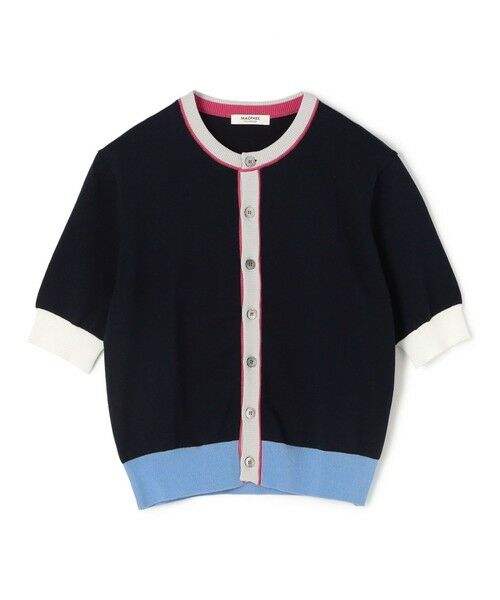 TOMORROWLAND / トゥモローランド カーディガン・ボレロ | ドライコットン ハーススリーブカーディガン（68 ネイビー系）