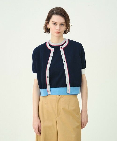 TOMORROWLAND / トゥモローランド カーディガン・ボレロ | ドライコットン ハーススリーブカーディガン | 詳細2