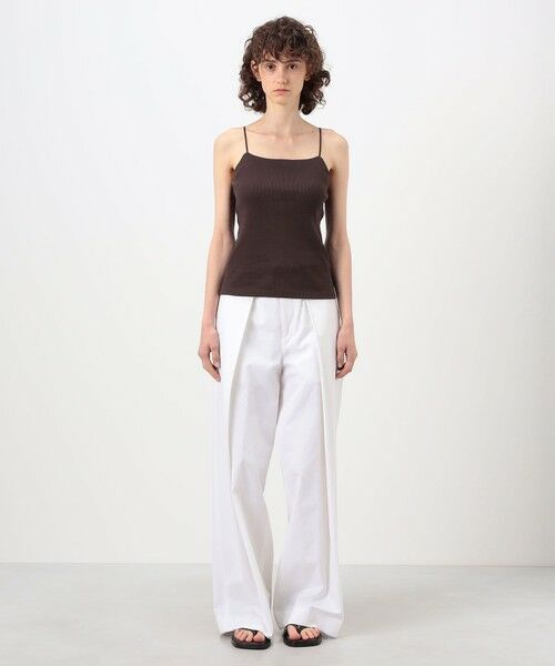 TOMORROWLAND / トゥモローランド キャミソール・チューブトップ | コットンリブ カップ付きキャミソール | 詳細1