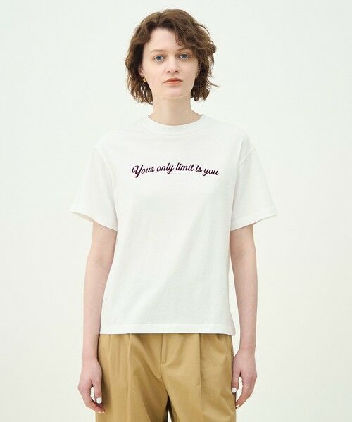 TOMORROWLAND / トゥモローランド Tシャツ | コットンロゴプリント Tシャツ | 詳細2