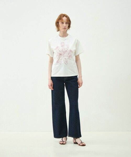 TOMORROWLAND / トゥモローランド Tシャツ | ボタニカルエンブロイダリー Tシャツ | 詳細1