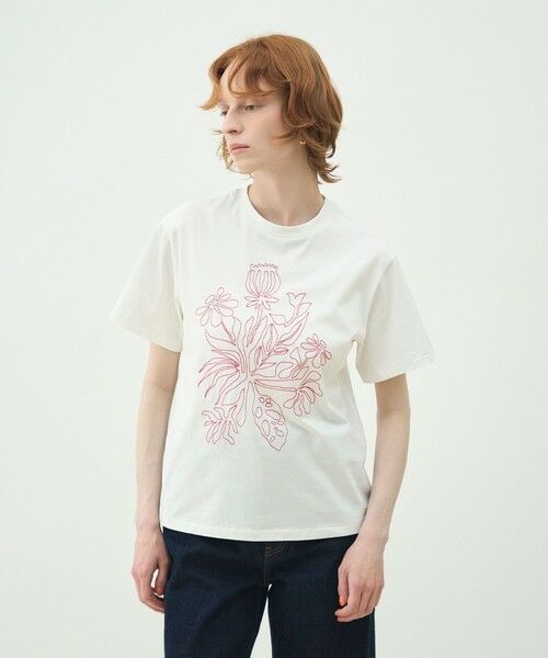 TOMORROWLAND / トゥモローランド Tシャツ | ボタニカルエンブロイダリー Tシャツ | 詳細2