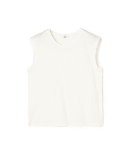 TOMORROWLAND / トゥモローランド カットソー | 【WEB先行予約】ハイゲージジャージー ノースリーブプルオーバー（11 ホワイト）