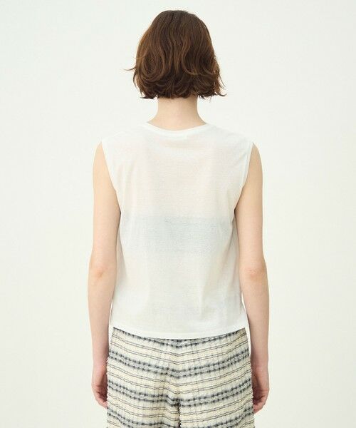 TOMORROWLAND / トゥモローランド カットソー | 【WEB先行予約】ハイゲージジャージー ノースリーブプルオーバー | 詳細4
