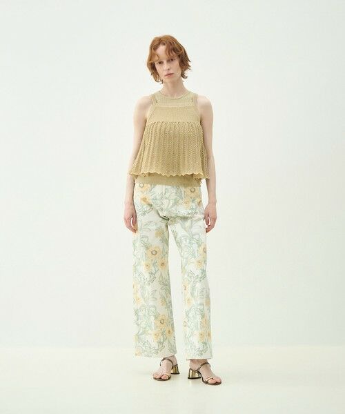 TOMORROWLAND / トゥモローランド その他パンツ | ウォールペーパーツイル ストレートパンツ | 詳細1