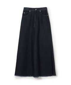 TOMORROWLAND / トゥモローランド デニムスカート | ローツイストデニム Aラインマキシスカート