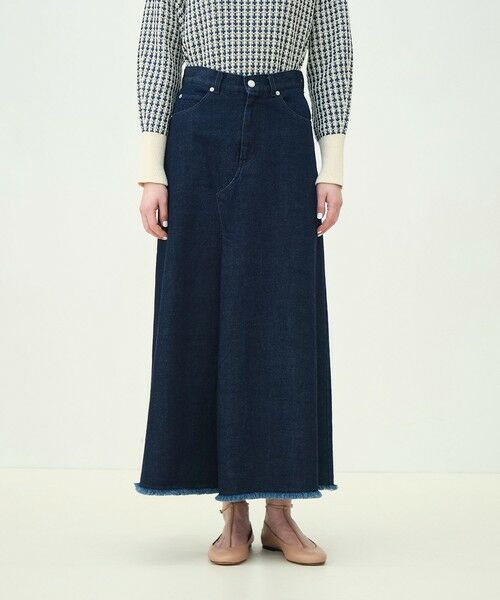 TOMORROWLAND / トゥモローランド デニムスカート | ローツイストデニム Aラインマキシスカート | 詳細2