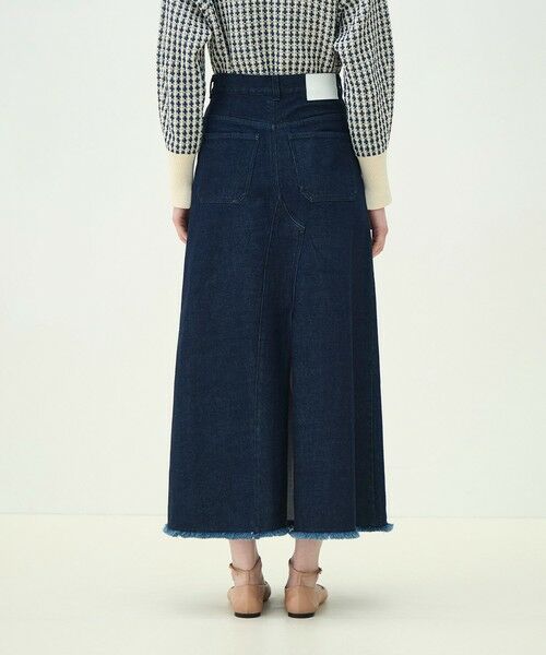 TOMORROWLAND / トゥモローランド デニムスカート | ローツイストデニム Aラインマキシスカート | 詳細4