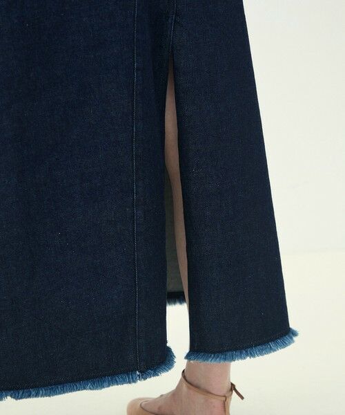 TOMORROWLAND / トゥモローランド デニムスカート | ローツイストデニム Aラインマキシスカート | 詳細9
