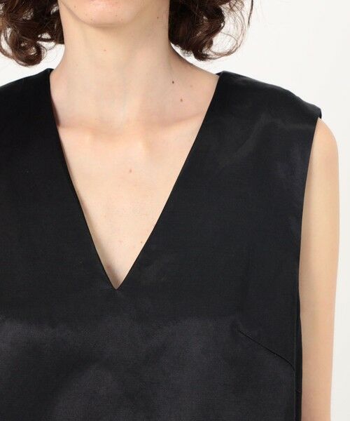 TOMORROWLAND / トゥモローランド ロング・マキシ丈ワンピース | コットンレーヨンモールスキン Vネックワンピース | 詳細4