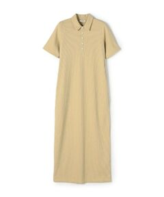 TOMORROWLAND / トゥモローランド ロング・マキシ丈ワンピース | ヘザーリブ ポロカラーワンピース