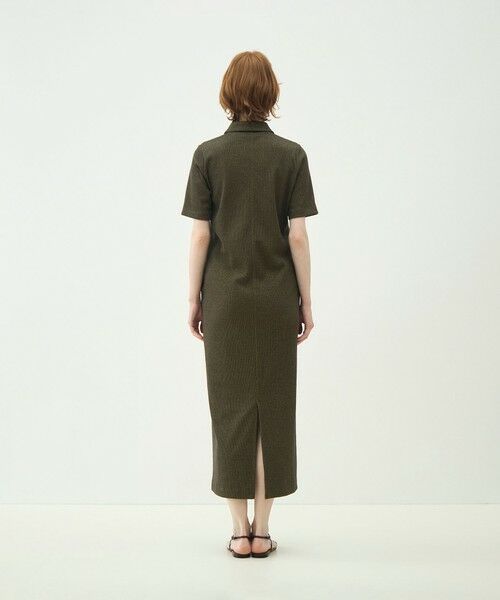 TOMORROWLAND / トゥモローランド ロング・マキシ丈ワンピース | ヘザーリブ ポロカラーワンピース | 詳細3