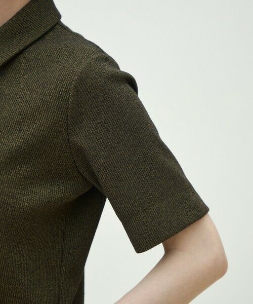 TOMORROWLAND / トゥモローランド ロング・マキシ丈ワンピース | ヘザーリブ ポロカラーワンピース | 詳細6