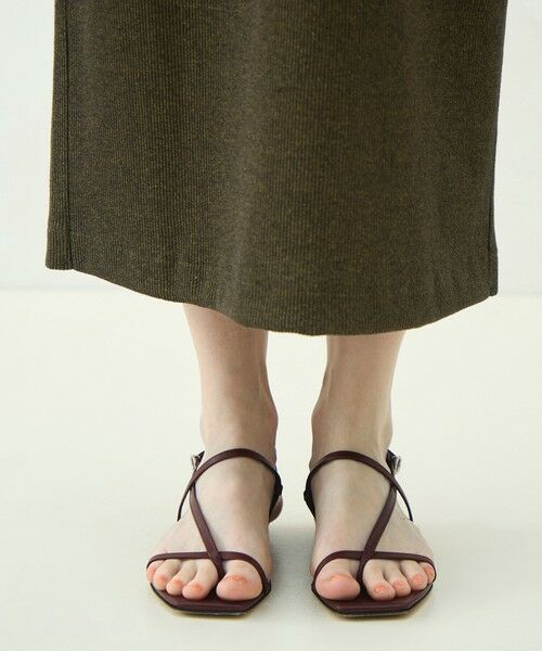 TOMORROWLAND / トゥモローランド ロング・マキシ丈ワンピース | ヘザーリブ ポロカラーワンピース | 詳細8