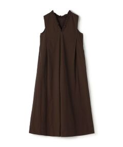 TOMORROWLAND / トゥモローランド ロング・マキシ丈ワンピース | コットンタイプライター ノースリーブマキシワンピース