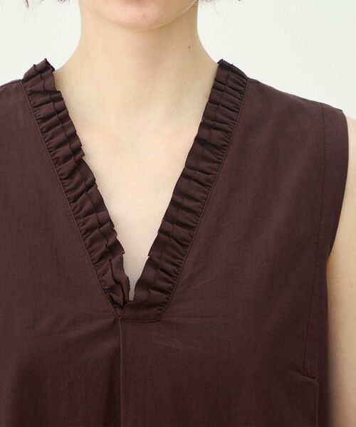 TOMORROWLAND / トゥモローランド ロング・マキシ丈ワンピース | 【WEB先行予約】コットンタイプライター ノースリーブマキシワンピース | 詳細4