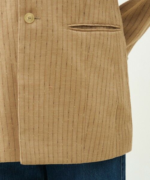 TOMORROWLAND / トゥモローランド ノーカラージャケット | シルクネップリネン ノーカラージャケット | 詳細12