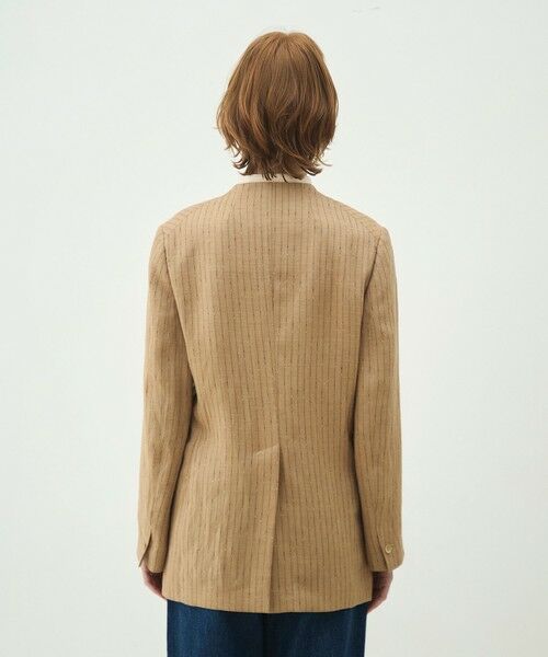 TOMORROWLAND / トゥモローランド ノーカラージャケット | シルクネップリネン ノーカラージャケット | 詳細5