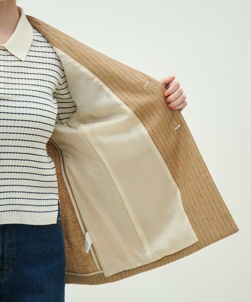 TOMORROWLAND / トゥモローランド ノーカラージャケット | シルクネップリネン ノーカラージャケット | 詳細6
