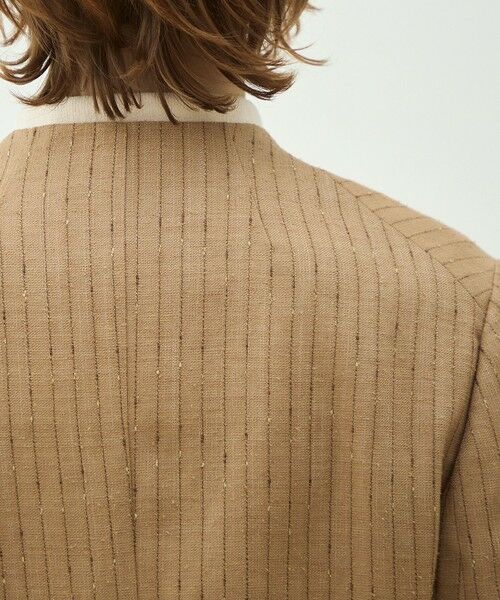 TOMORROWLAND / トゥモローランド ノーカラージャケット | シルクネップリネン ノーカラージャケット | 詳細8