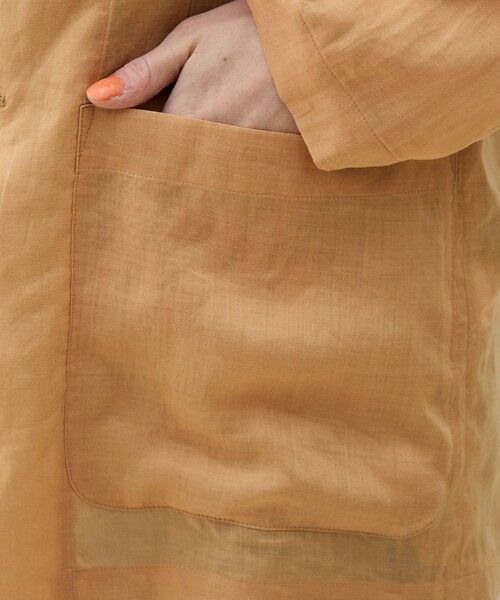 TOMORROWLAND / トゥモローランド テーラードジャケット | プレーンラミー シアージャケット | 詳細10