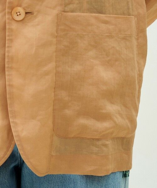 TOMORROWLAND / トゥモローランド テーラードジャケット | プレーンラミー シアージャケット | 詳細11