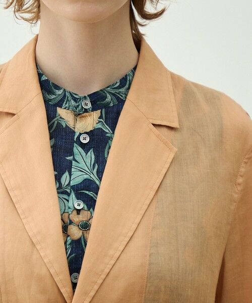 TOMORROWLAND / トゥモローランド テーラードジャケット | プレーンラミー シアージャケット | 詳細7