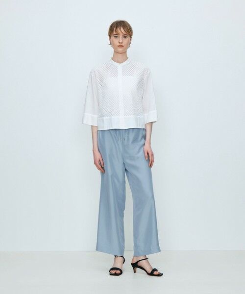 TOMORROWLAND / トゥモローランド シャツ・ブラウス | スクエアエンブロイダリー コンビネーションブラウス | 詳細1