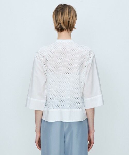 TOMORROWLAND / トゥモローランド シャツ・ブラウス | スクエアエンブロイダリー コンビネーションブラウス | 詳細4