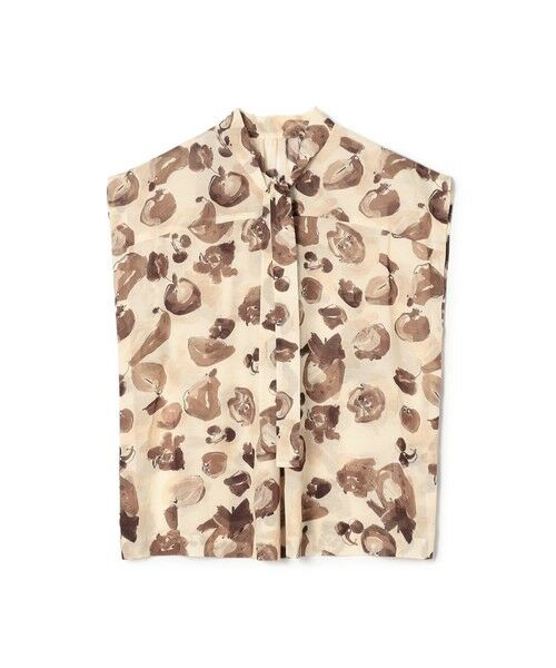 TOMORROWLAND / トゥモローランド シャツ・ブラウス | アンティークフルーツプリント 2wayボウタイブラウス（46 ブラウン系）