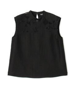 TOMORROWLAND / トゥモローランド シャツ・ブラウス | フィグリーフエンブロイダリー スタンドネックブラウス