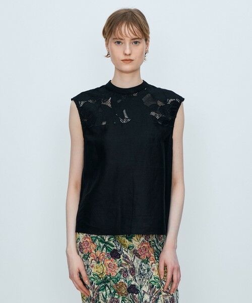 TOMORROWLAND / トゥモローランド シャツ・ブラウス | フィグリーフエンブロイダリー スタンドネックブラウス | 詳細2