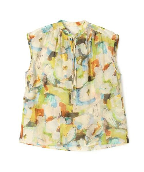 TOMORROWLAND / トゥモローランド シャツ・ブラウス | ミラージュフラワープリント ショルダーギャザーブラウス（26 オレンジ系）