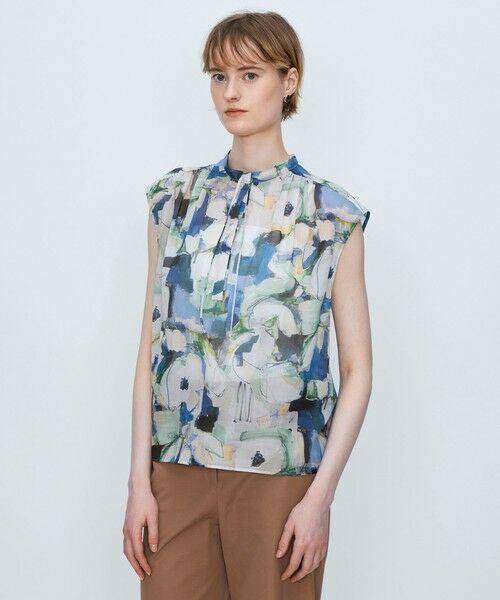 TOMORROWLAND / トゥモローランド シャツ・ブラウス | ミラージュフラワープリント ショルダーギャザーブラウス | 詳細2