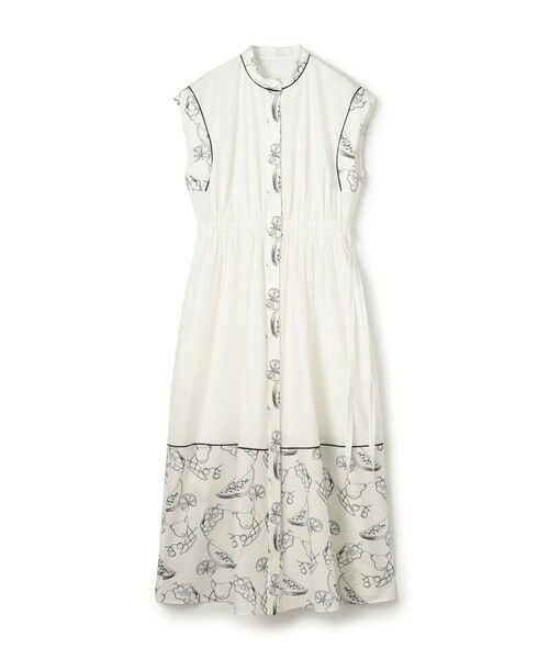 TOMORROWLAND / トゥモローランド ロング・マキシ丈ワンピース | 【WEB先行予約】フルッタエンブロイダリー タックストレートワンピース（12 ホワイト系）