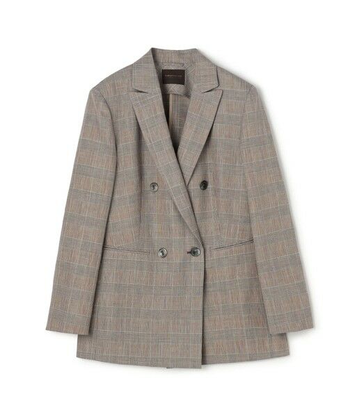 TOMORROWLAND / トゥモローランド テーラードジャケット | ブラウニーグレンチェック ダブルブレストジャケット（46 ブラウン系）